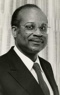 Black and white portrait of Dr. Kenneth A. Forde